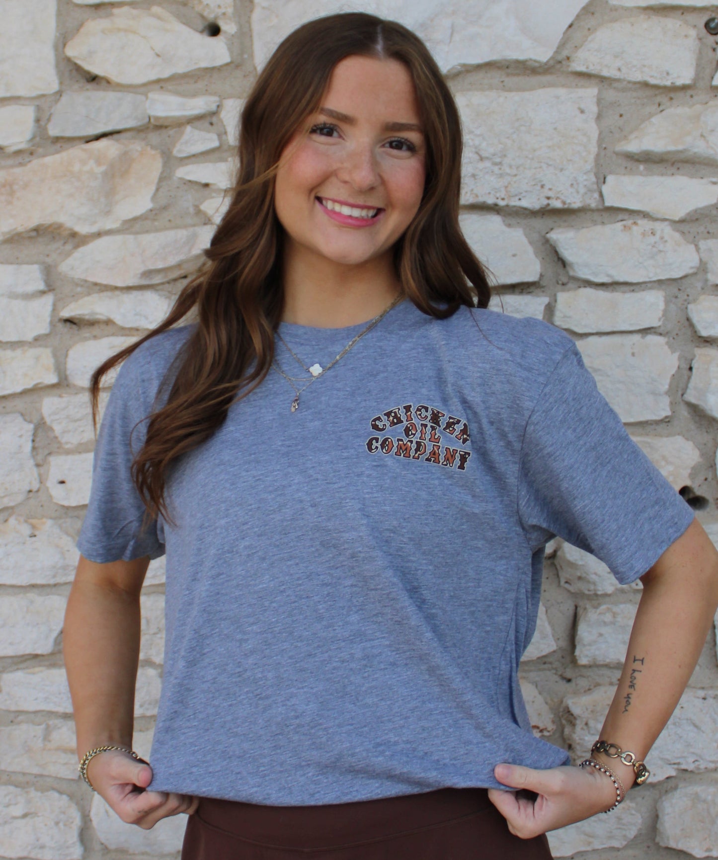 Chicken Oil Camo Deer Tee