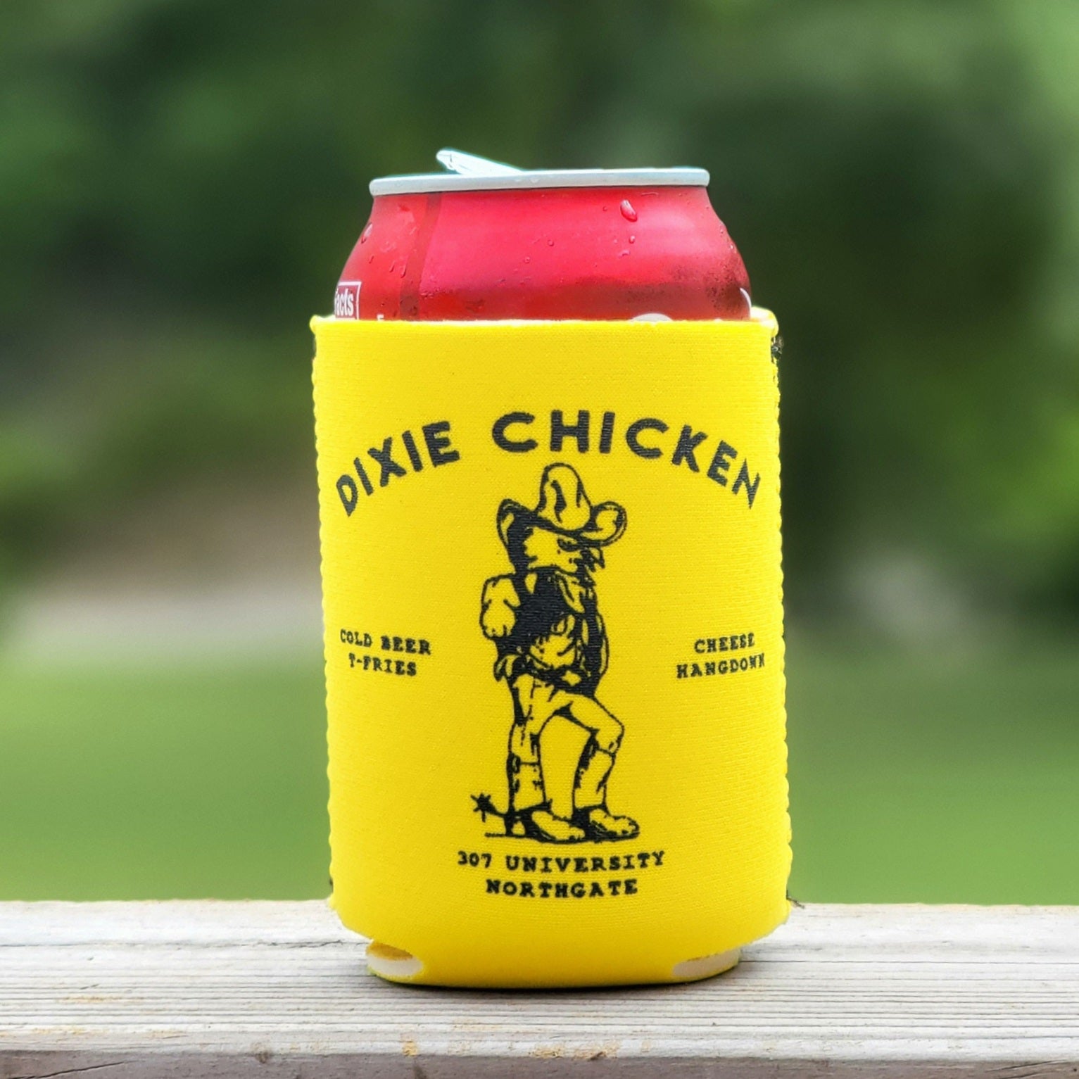 Suede Koozie – Bottle Cap Alley Trading