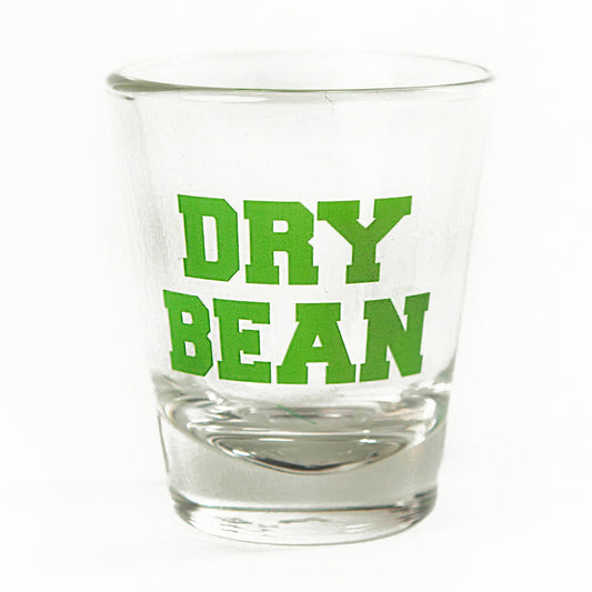 Dry Bean Collegiate Logo Shot Glass