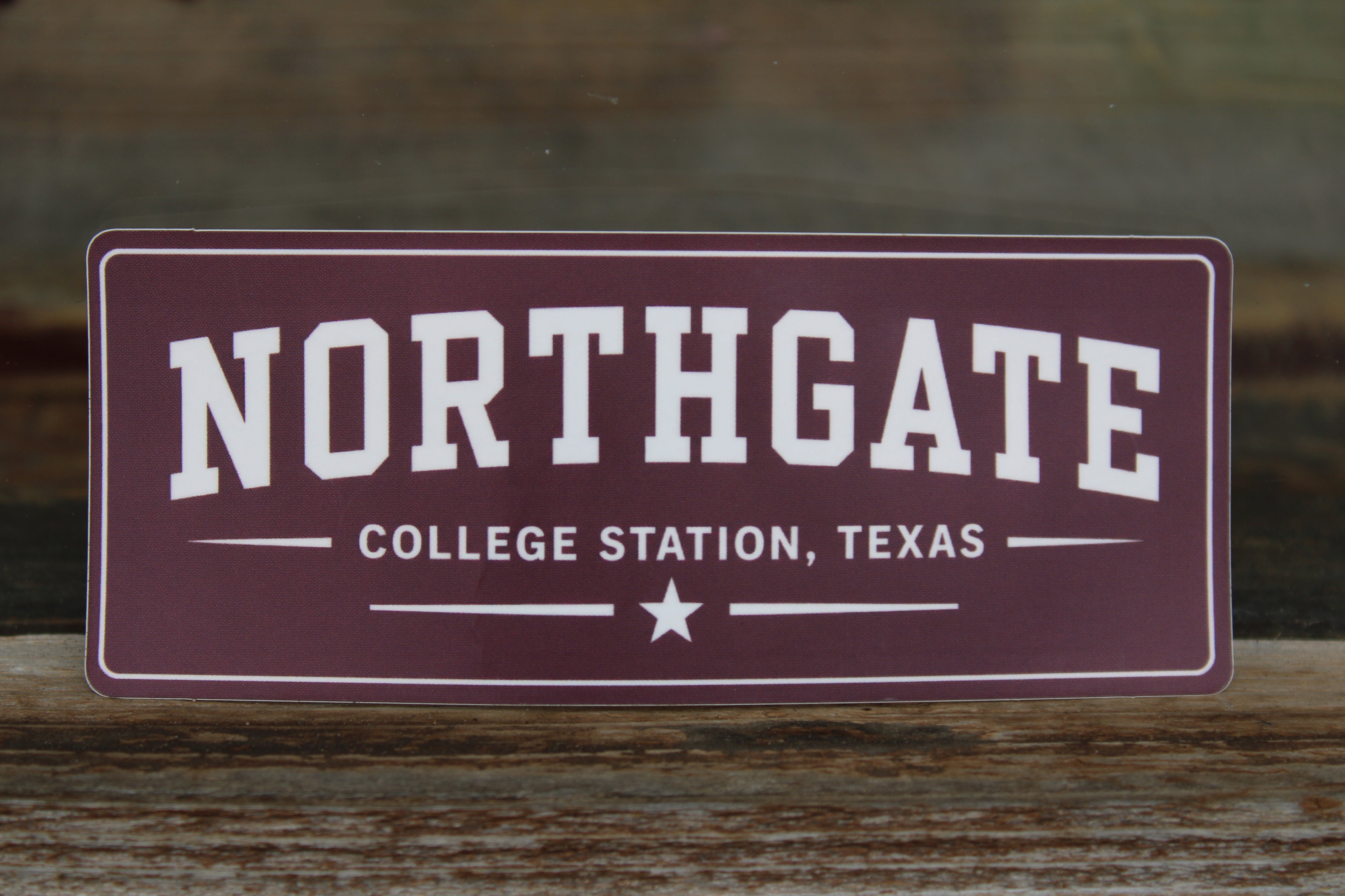 Northgate sticker - Maroon