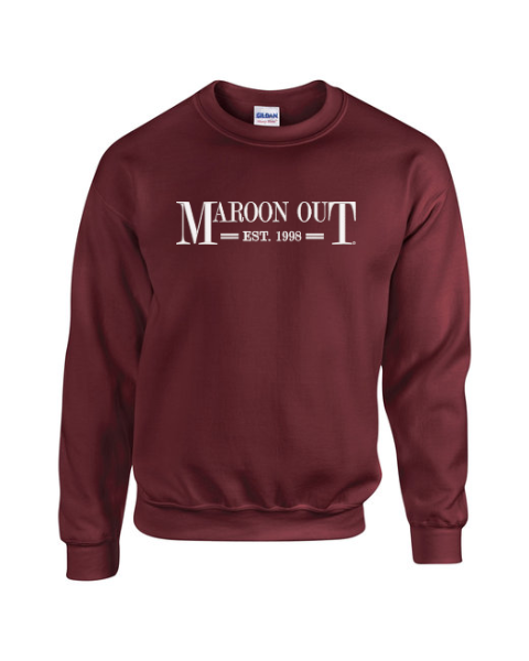 2024 Maroon Out Embroidered Sweatshirt