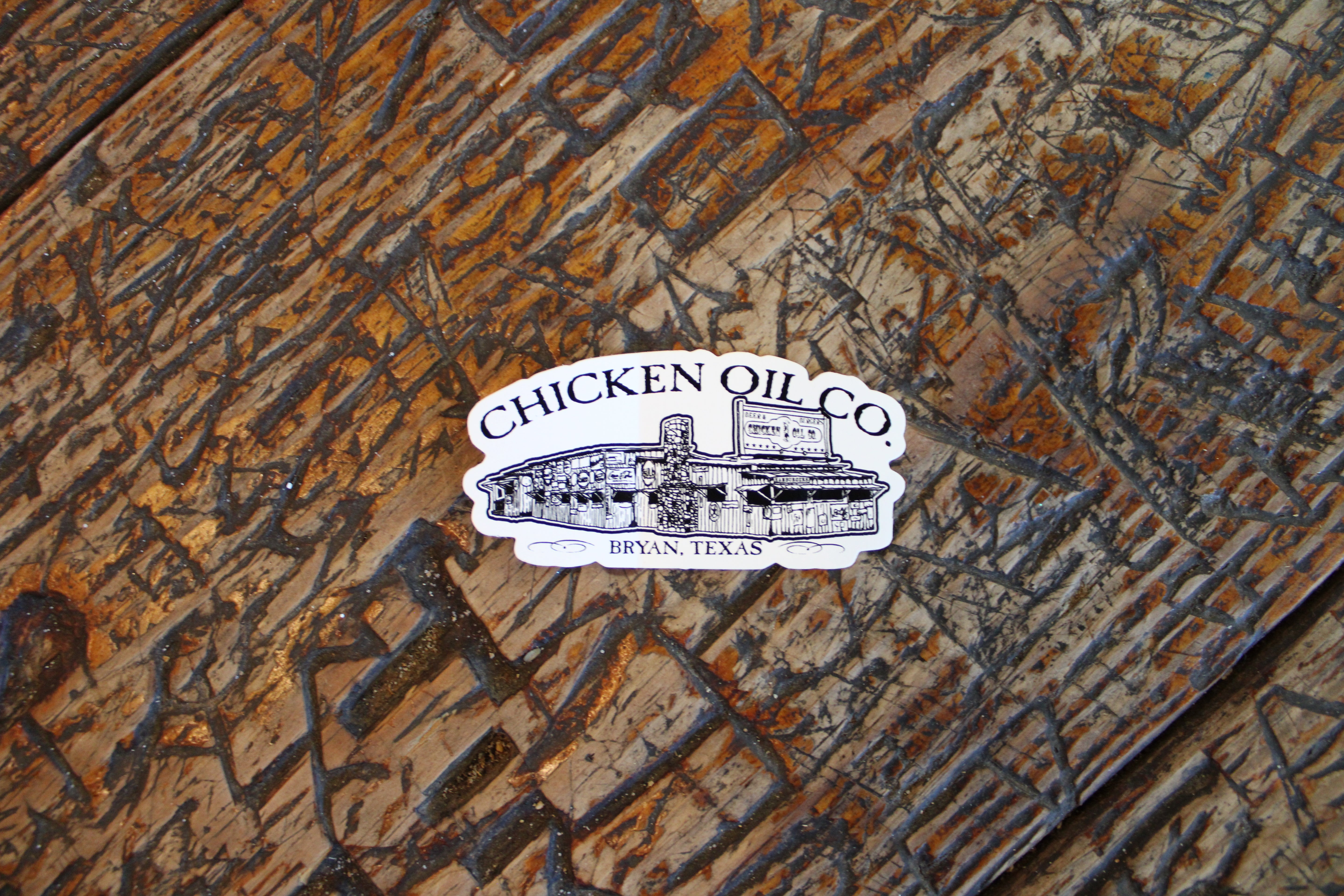 Chicken Oil Company Building Sticker