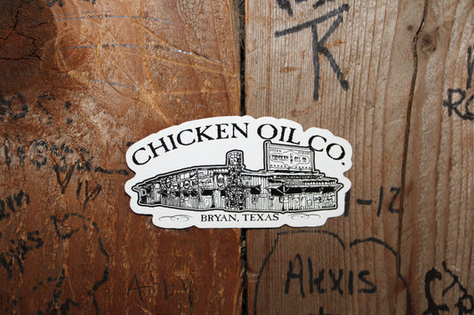 Chicken Oil Company Building Sticker