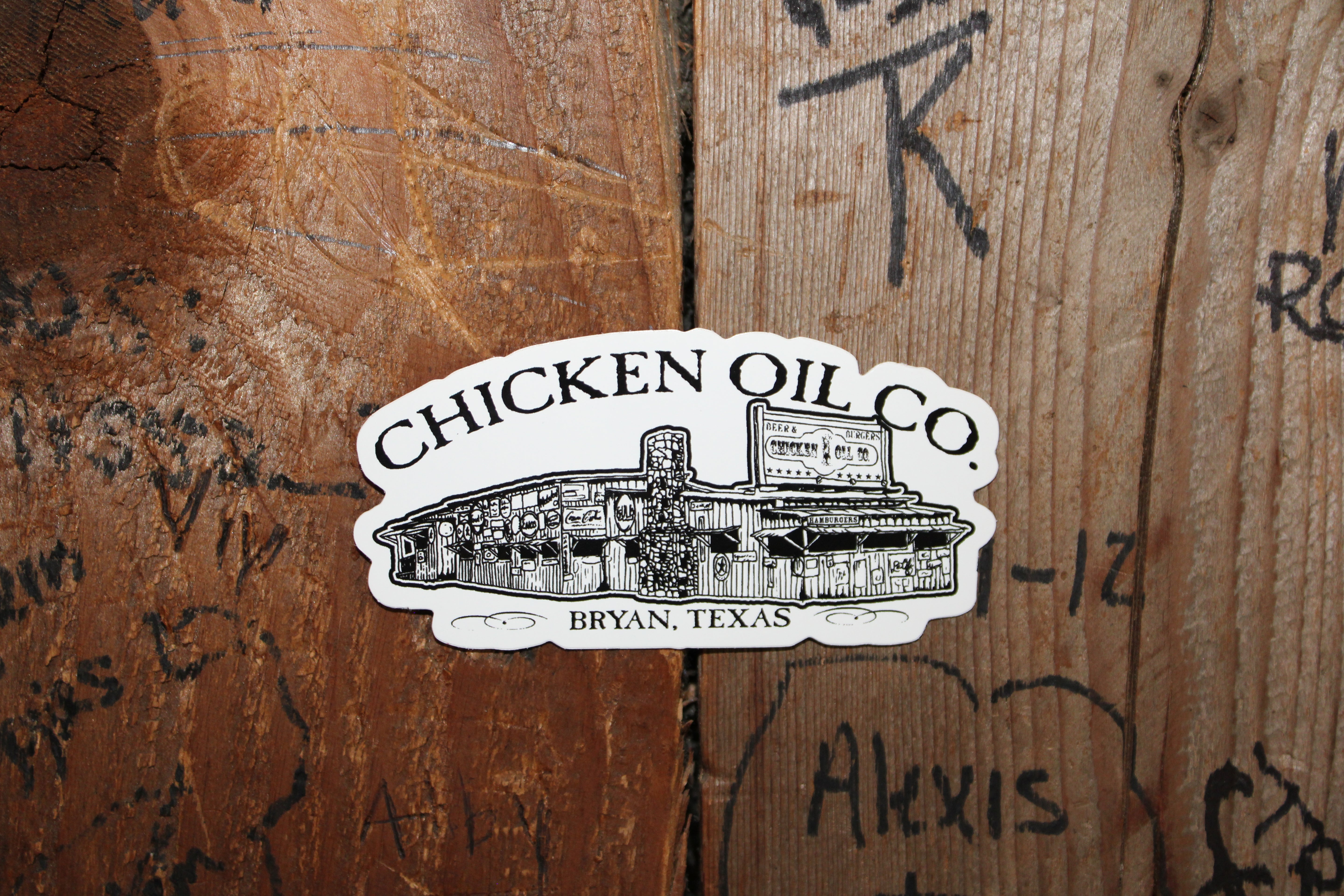 Chicken Oil Company Building Sticker