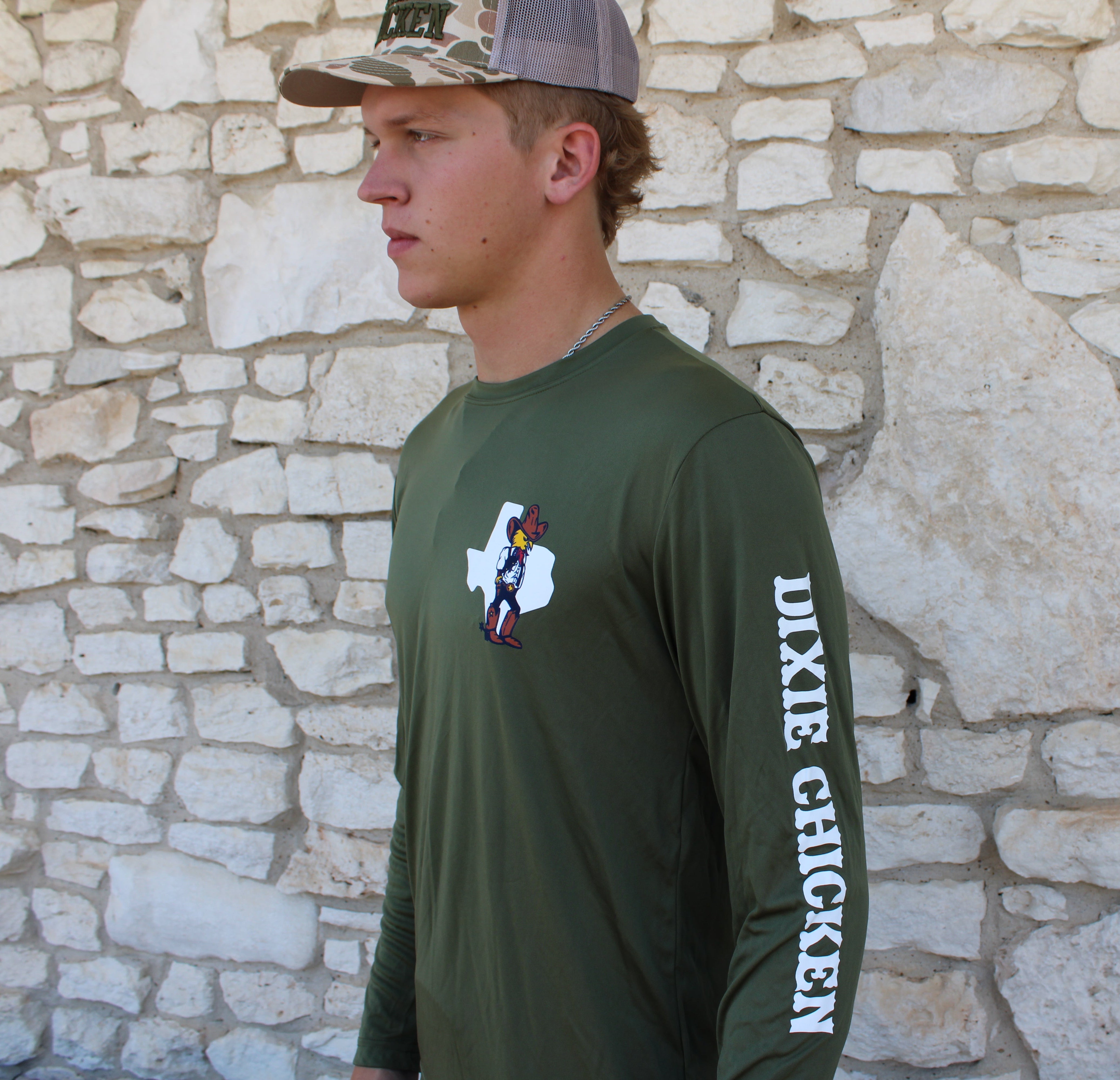 Dixie Chicken Long Sleeve Fishing Shirt