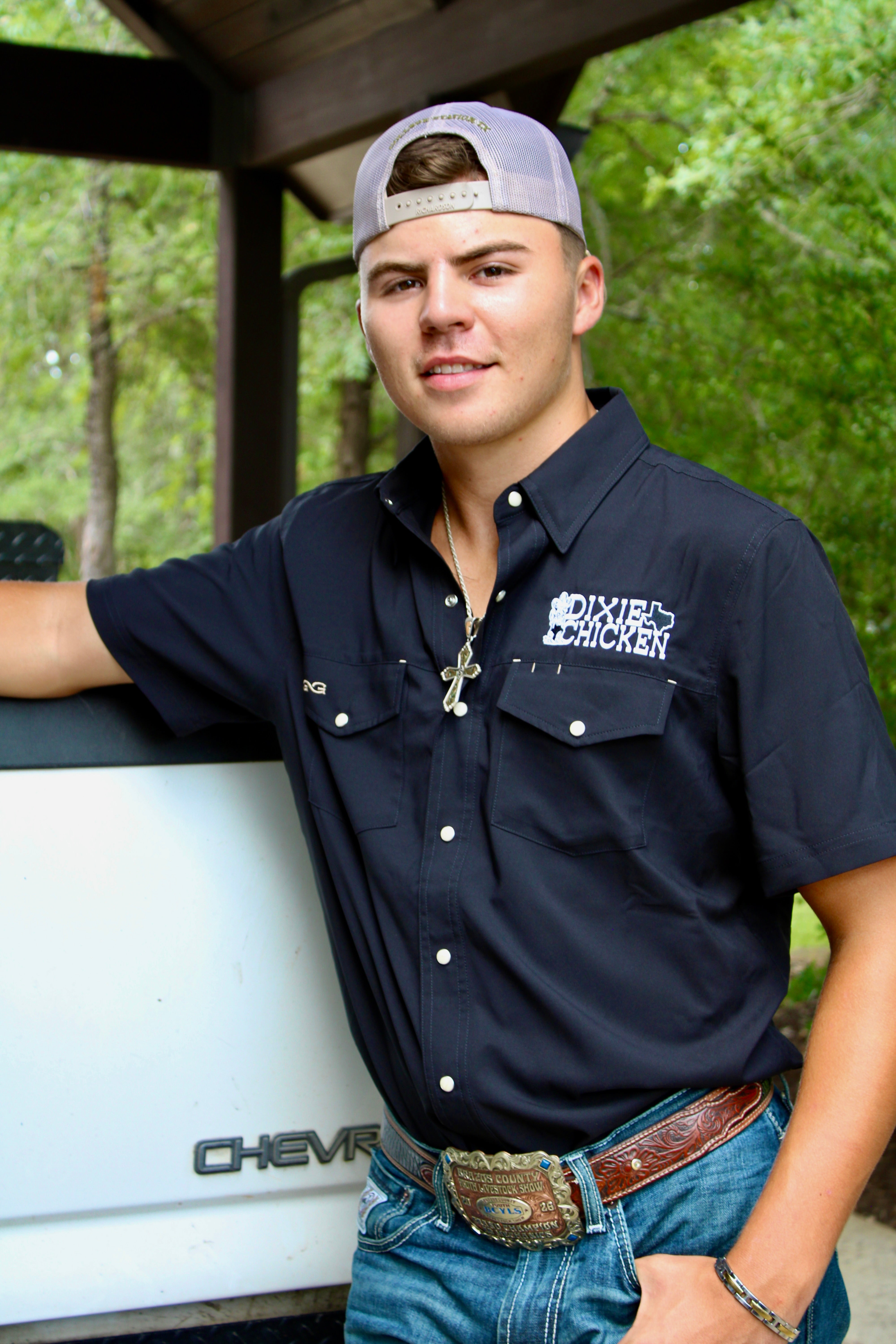 The Dixie Chicken Pearl Snap - Black