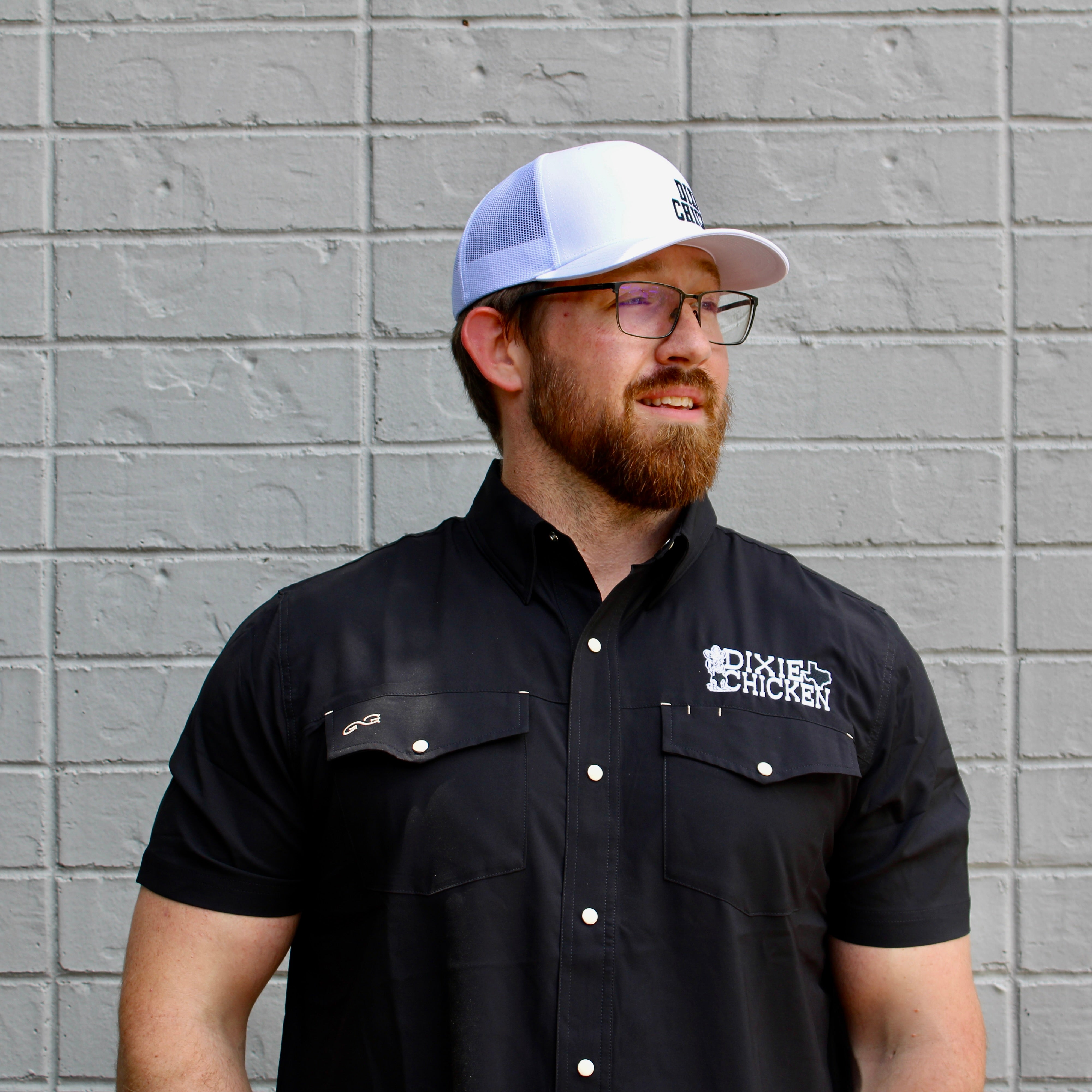 The Dixie Chicken Pearl Snap - Black