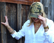 Distressed Camo Hat