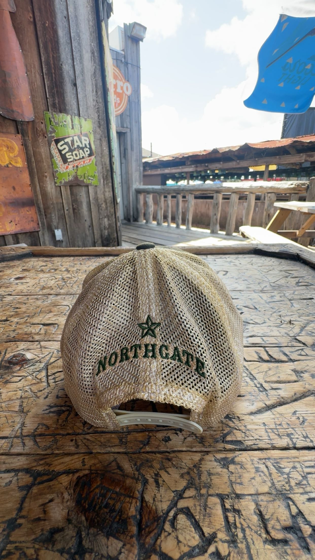 Distressed Camo Hat