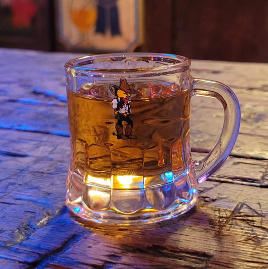 Beer Mug Shot Glass: Bird Logo